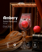 Ambery Solid Perfume + Grey Crocy Case