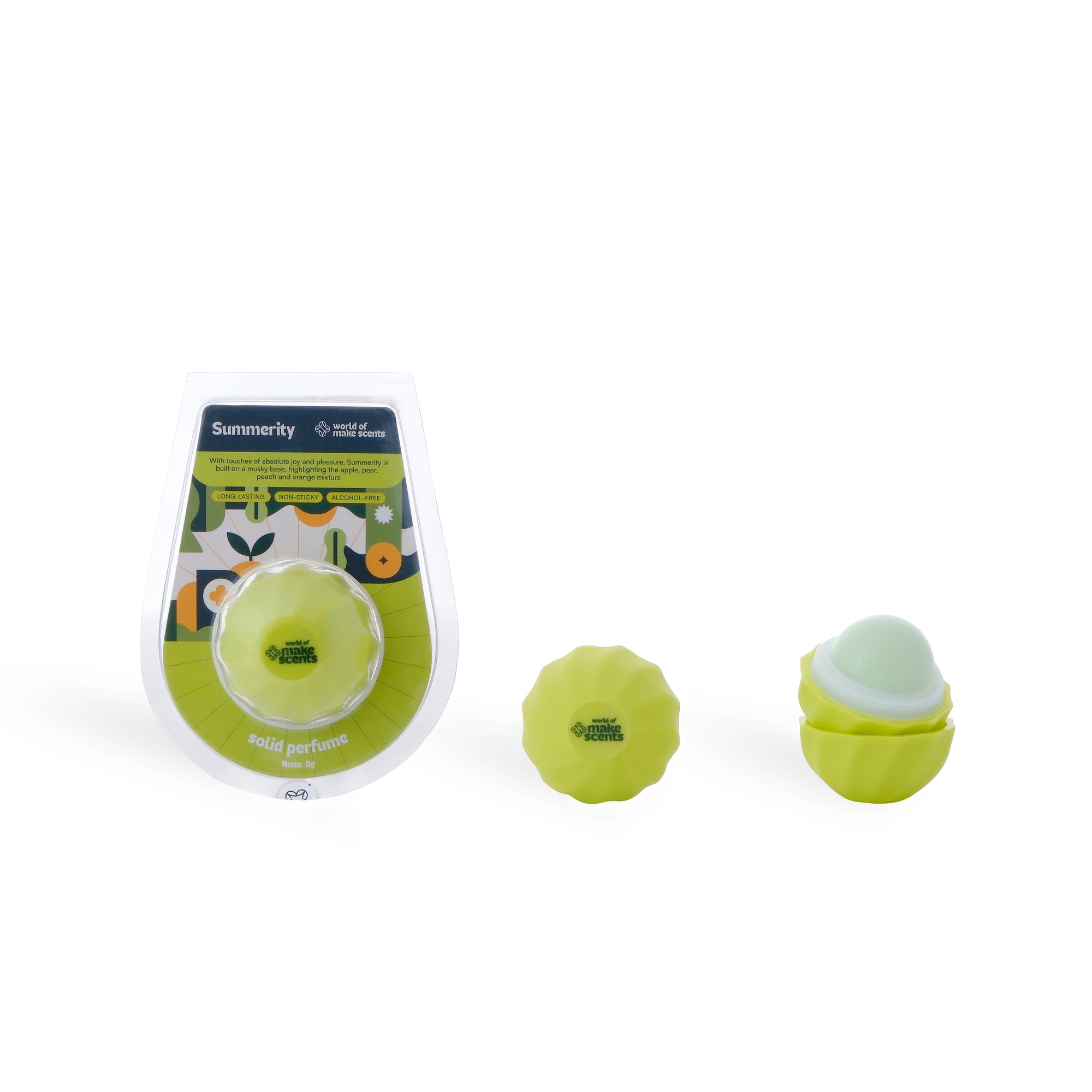 Summerity Solid Perfume + Blue Crocy Case