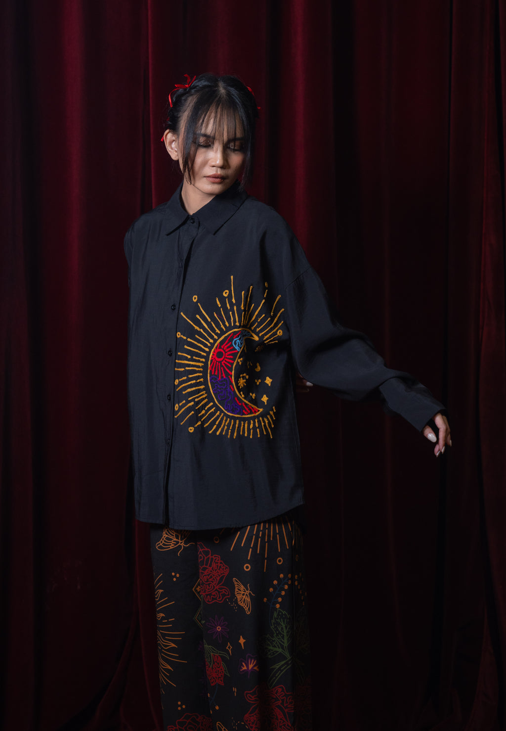 Phoenix Embroidery Shirt