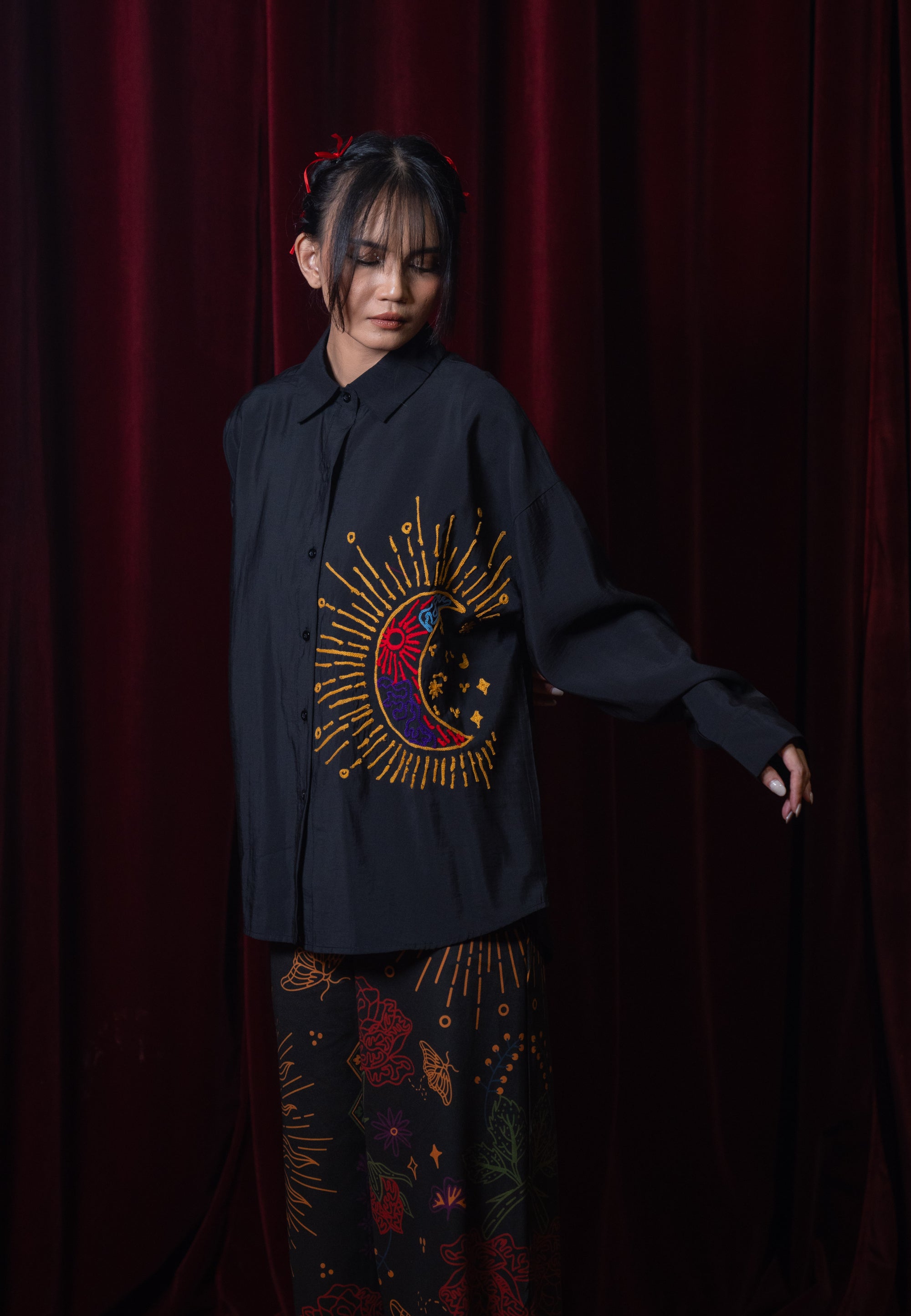 Phoenix Embroidery Shirt