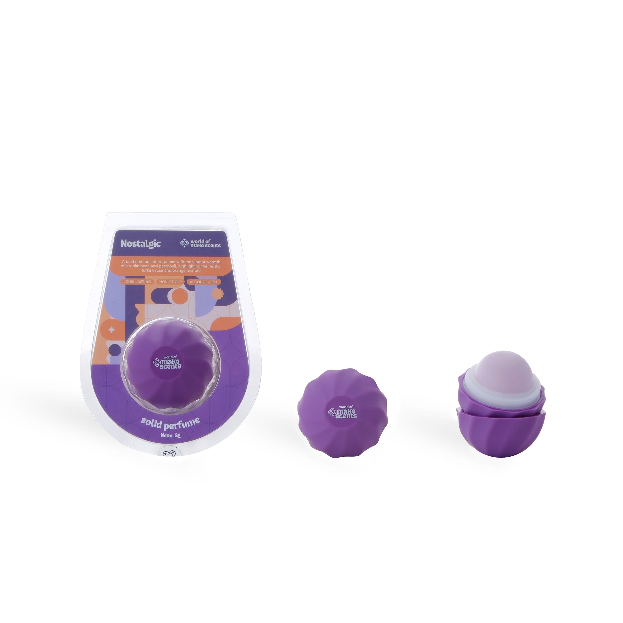 Nostalgic Solid Perfume + Purple Crocy Case