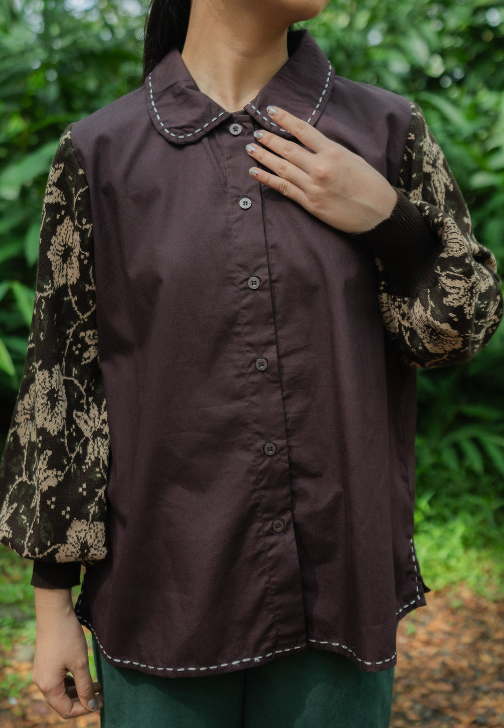 Celosia Sekar Top Knit Sleeve