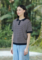 Peony Knit Top Short Sleeve