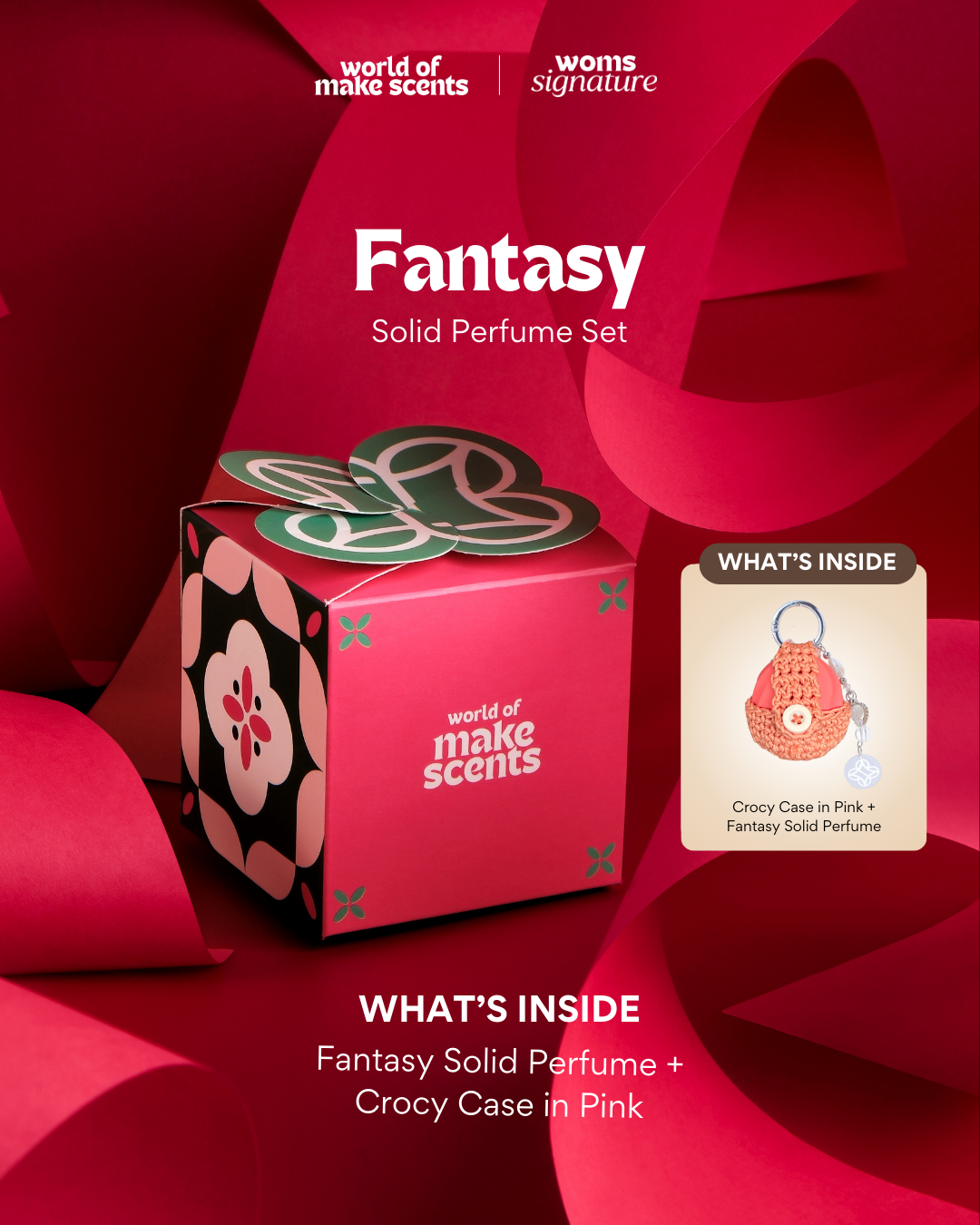 Fantasy Solid Perfume + Pink Crocy Case