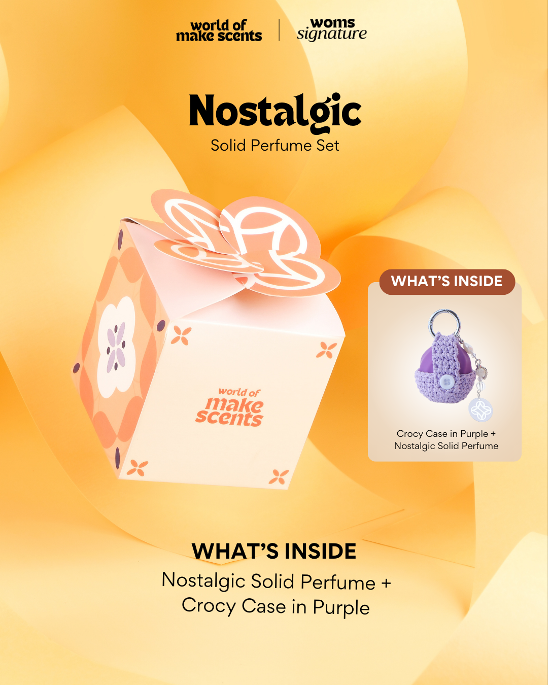 Nostalgic Solid Perfume + Purple Crocy Case