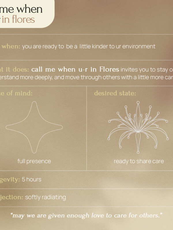 U-R THE SCENT Call Me When U-R in Flores 50ml